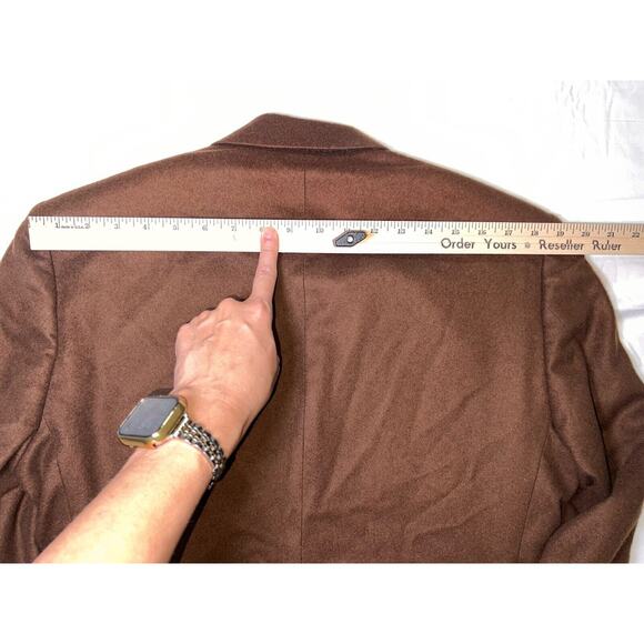 Fioravanti Couture Blazer Men’s Size 38S Brown 100% Cashmere 3 Button Office - Picture 11 of 16